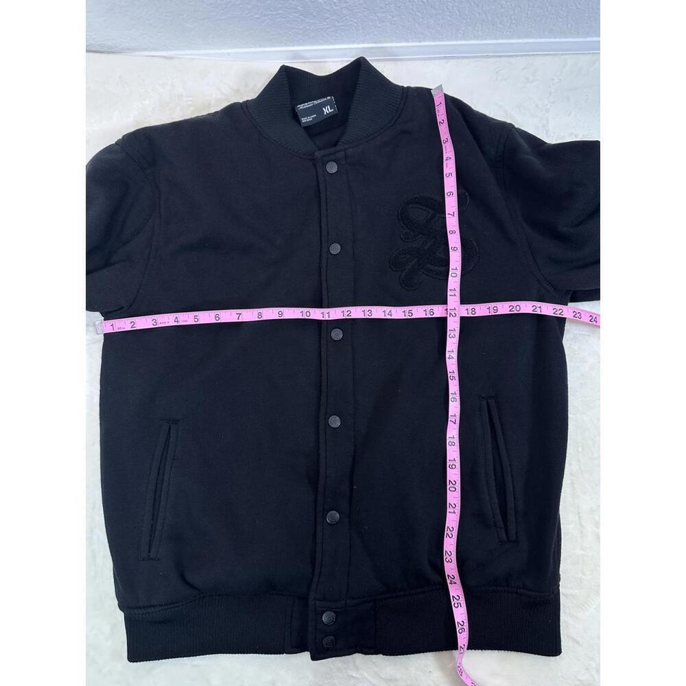 Southpole Black Varsity Bomber Jacket Streetwear Y2K Hip Hop XL - Picture 4 of 7